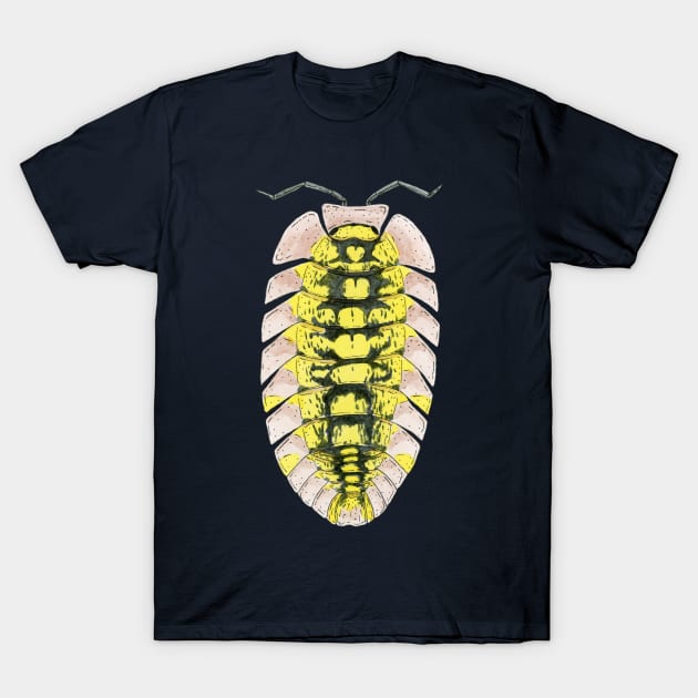 Pyrgoniscus luteus Isopod T-Shirt by paintedpansy